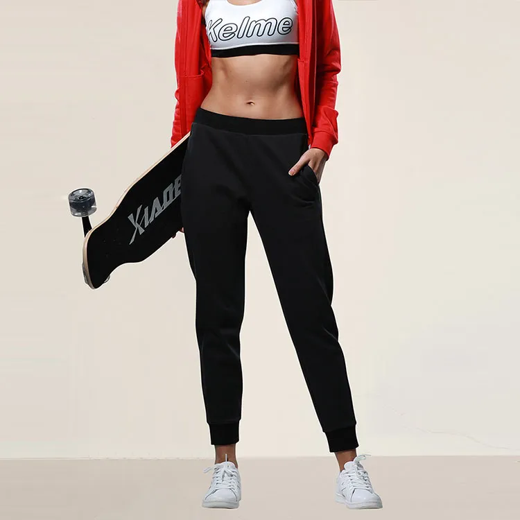 KELME Knitted Sports Pants Women's Black-2