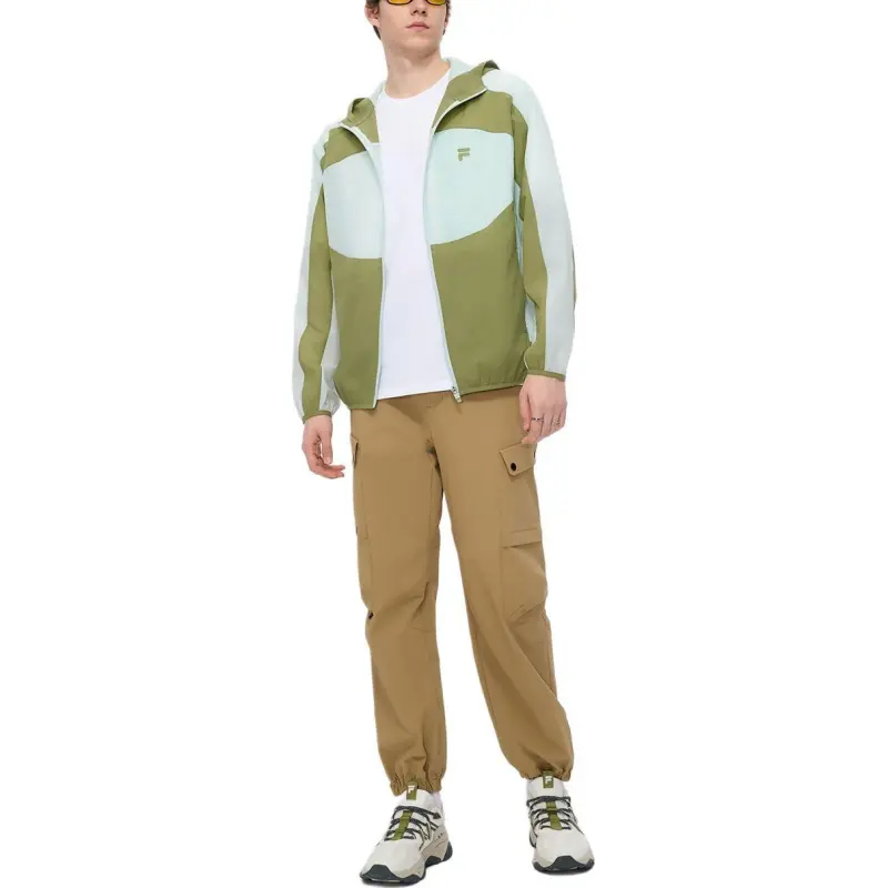 FILA FUSION FOB Collection FUSION LIFE Jackets Coats Men's Yellow Floral Green-3