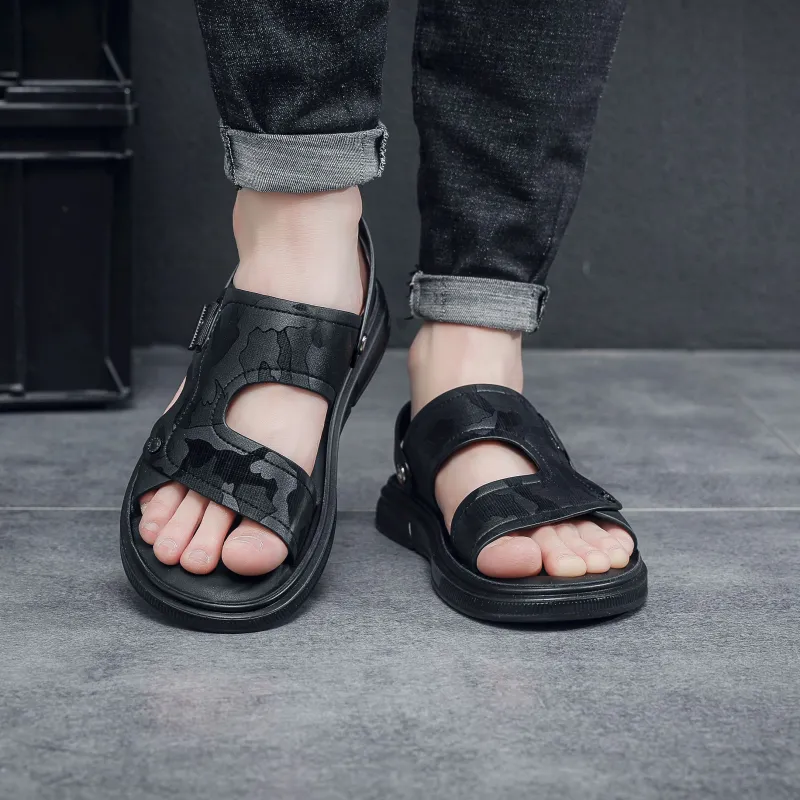 Warrior 1927 Beach Sandals Men's Black-5