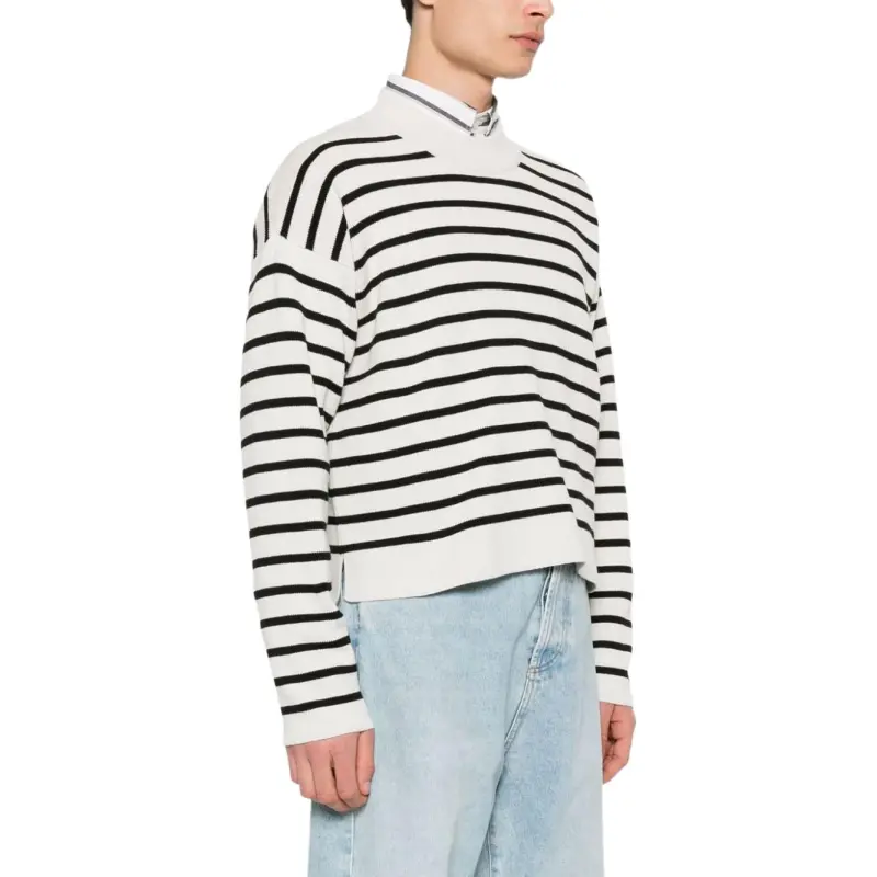Ami Striped Long Sleeved Jumper-3