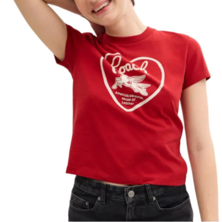COACH T Shirts Women's Red-2