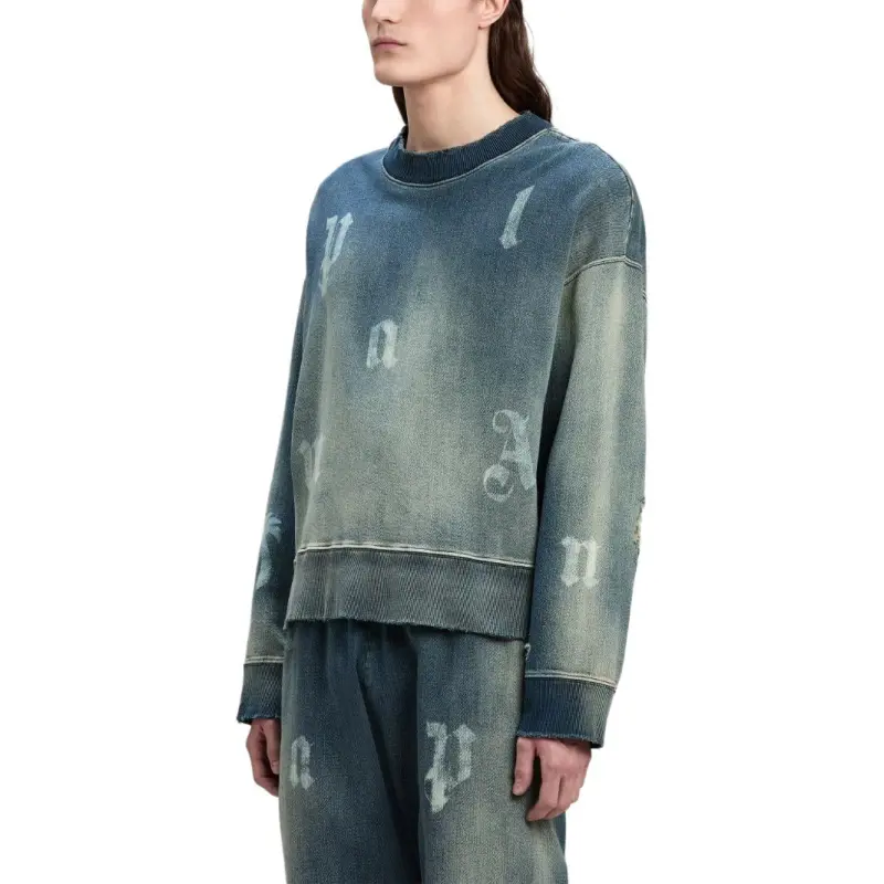 PALM ANGELS Logo Printed Crewneck Sweatshirt-3