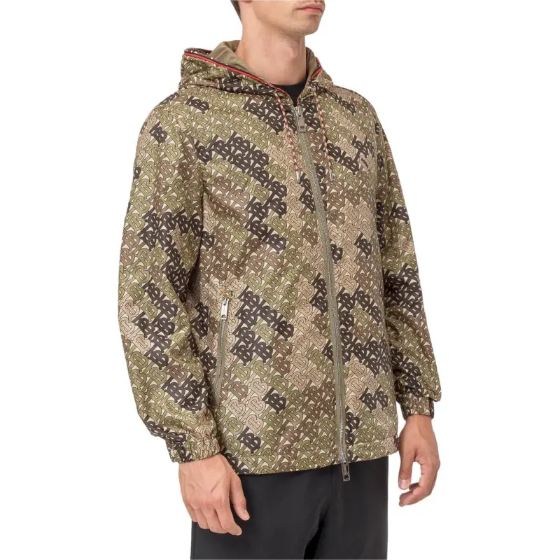 Burberry Jackets Coats Men's Olive Green-3