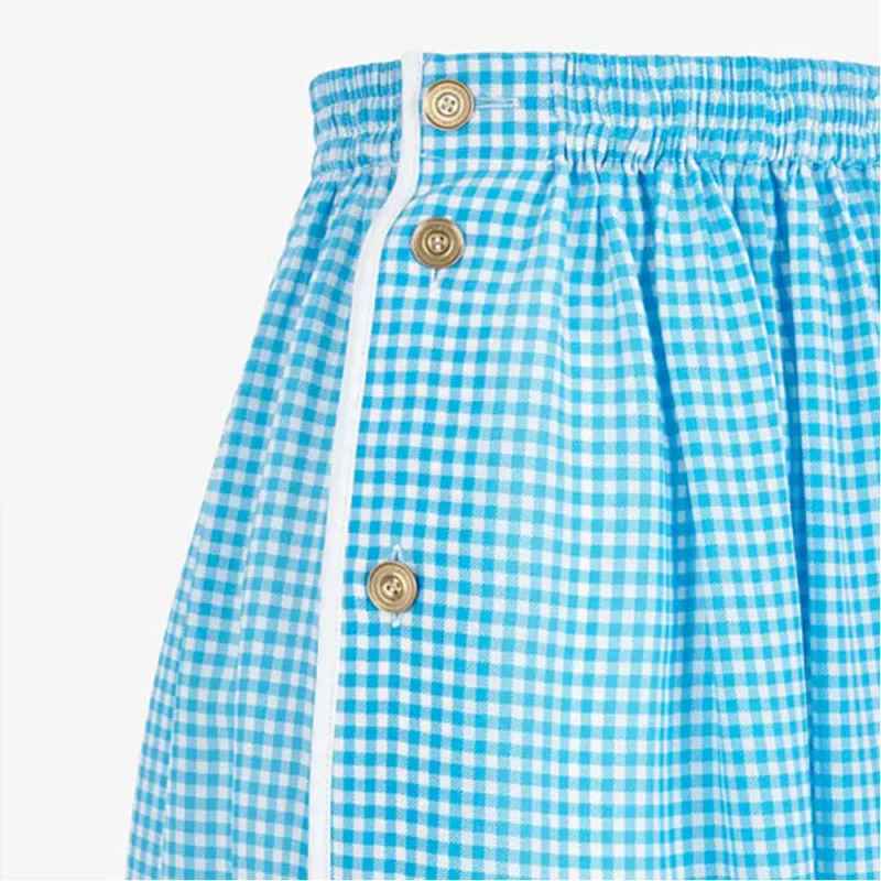 FENDI SS21 Casual Long Skirts Women's Blue-3