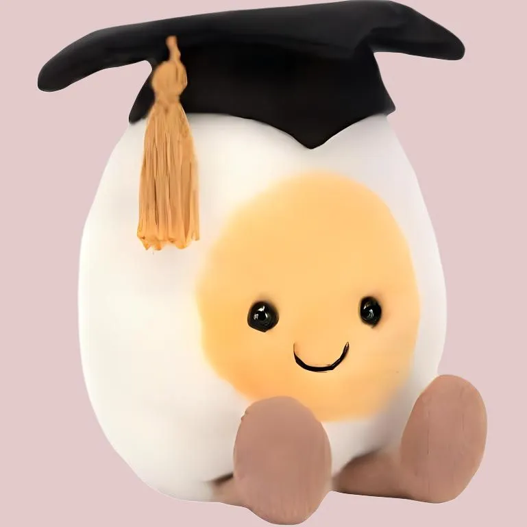 JELLYCAT Amuseables Boiled Egg Graduation Plush Toy-1