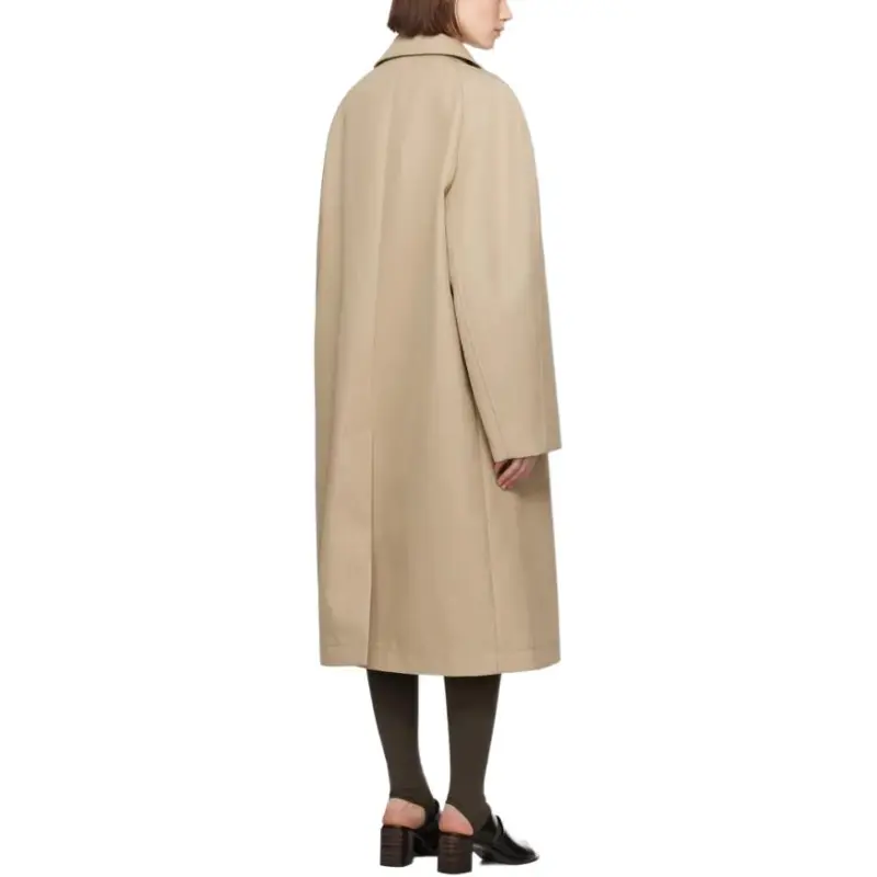 Lemaire Button Fastened Straight Hem Midi Coat-5