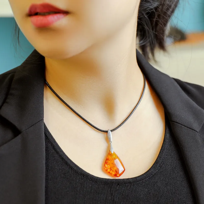 S&A S925 Silver Fine Jade Necklaces Women's-1