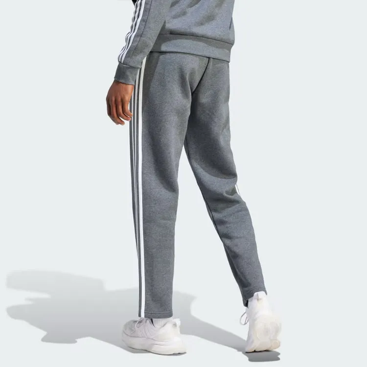 Adidas Essentials 3 Stripes Open Hem Fleece Pants-2