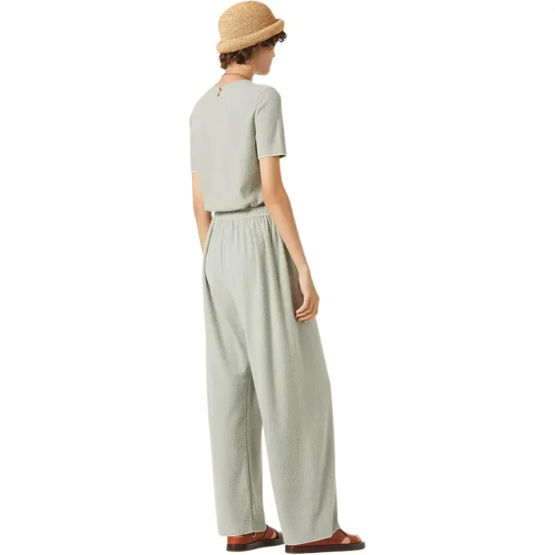 Loro Piana SS25 Casual Pants Women's Light Green-3