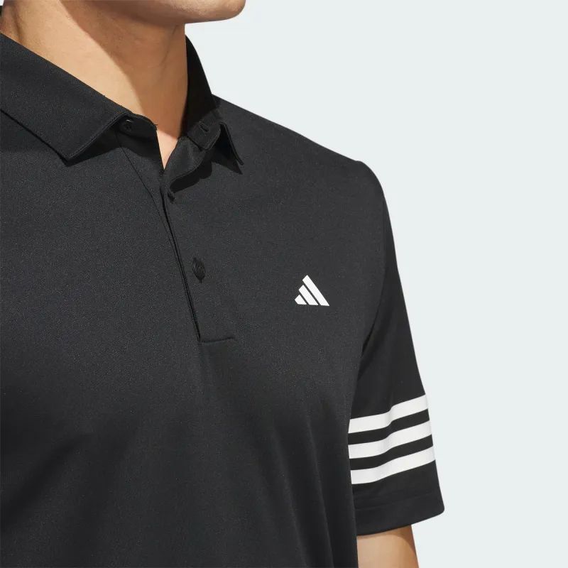 Adidas 3 Stripes Polo Shirt Polo Shirt Men's Black-4
