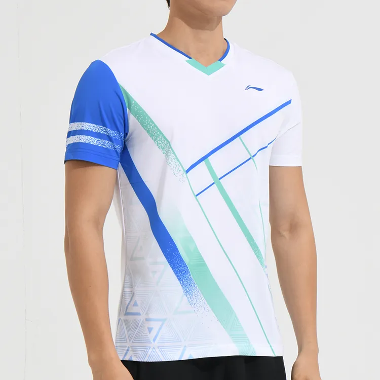 LINING T-Shirts Men Standard White-5