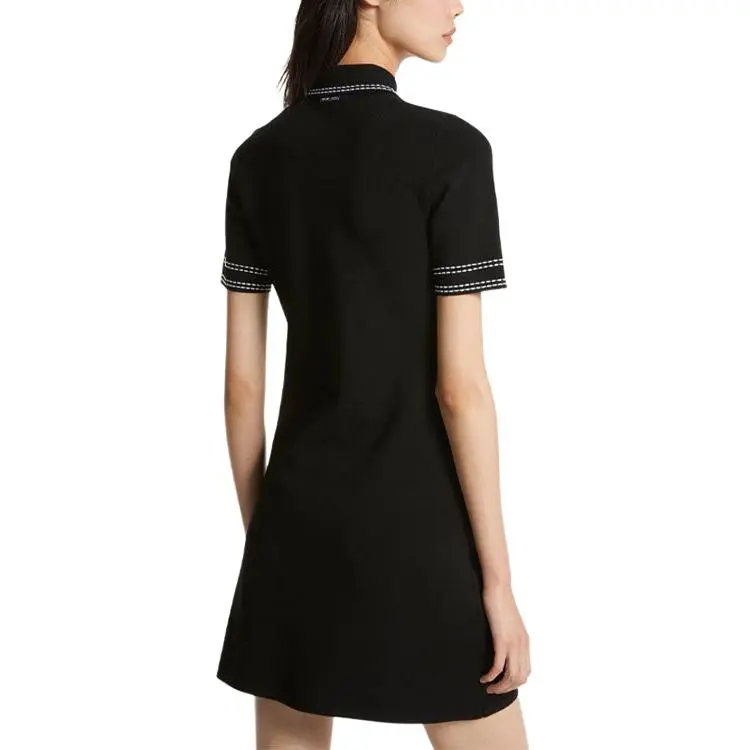 MICHAEL KORS SS23 Short Sleeved Dress Women's Black-3