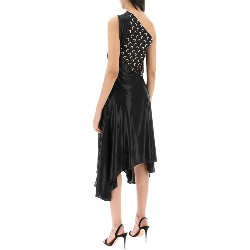 Marine Serre Moon Printed Draped Dress-4