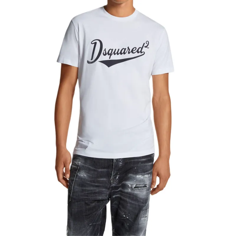DSQUARED 2 Cool Fit Velvet Logo T Shirt-2