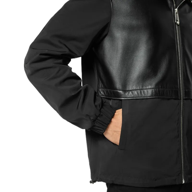 PHILIPP PLEIN Logo Patch Hooded Jacket-4