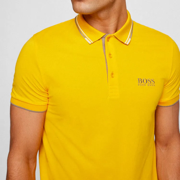 HUGO BOSS Polo Shirt Men's Yellow-4