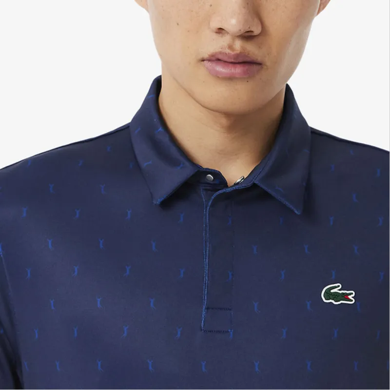 LACOSTE Polo Shirt Men's Marine Blue/Blue-4