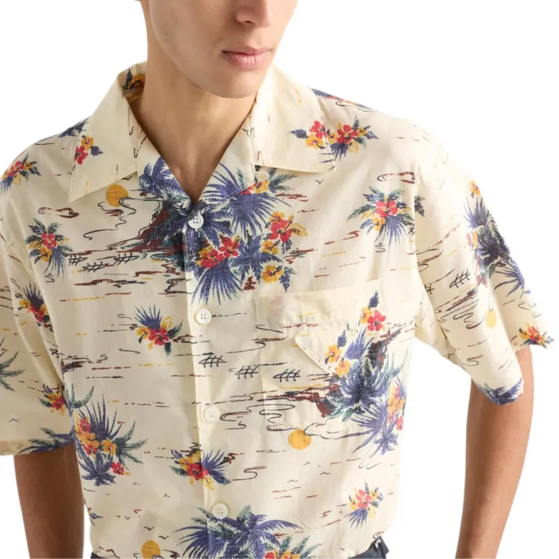 PRADA Graphic Printed Short Sleeved Shirt-3