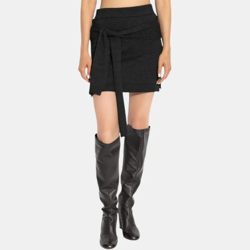 Lemaire Trompe L'Oeil Knitted Mini Skirt-2