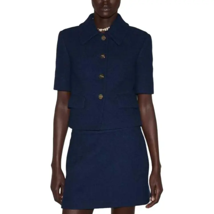 GUCCI SS25 Jackets & Coats Women's Dark Blue-2