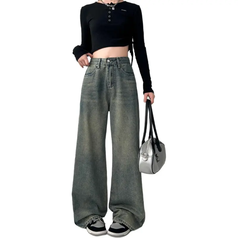 Concubine Zhu Jeans Women's Vintage Blue-4