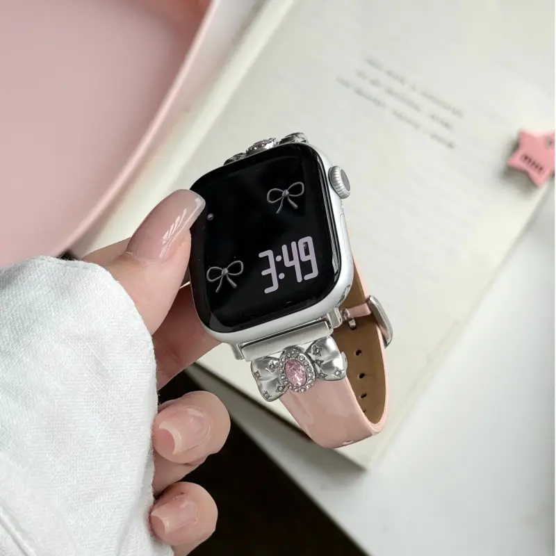 Wei Xin Apple Compatibility Watch Band Cowhide Leather Material-6