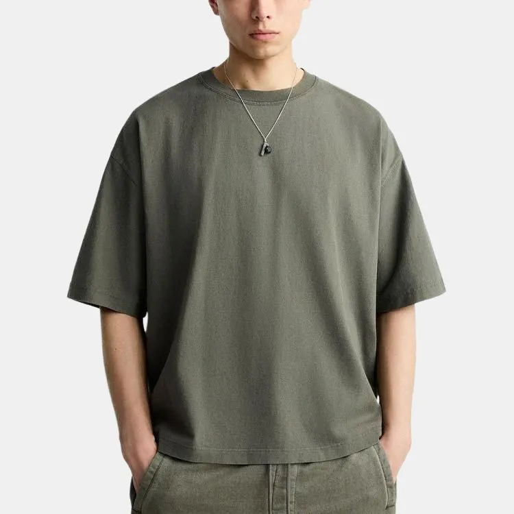 ZARA T Shirt Men's Washed Green-3