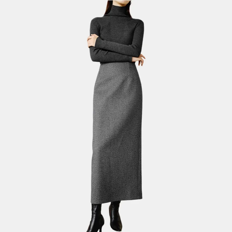 Late White Skirt Women's Heather Gray-4