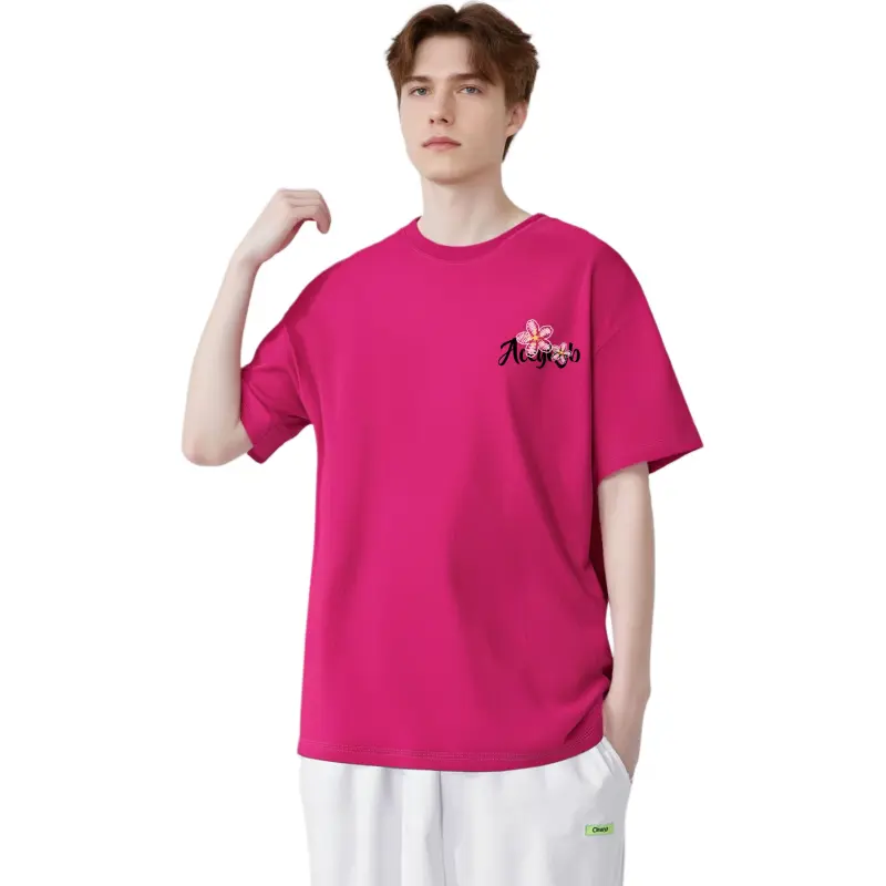 YK&YB T Shirts Unisex Rose Red-5