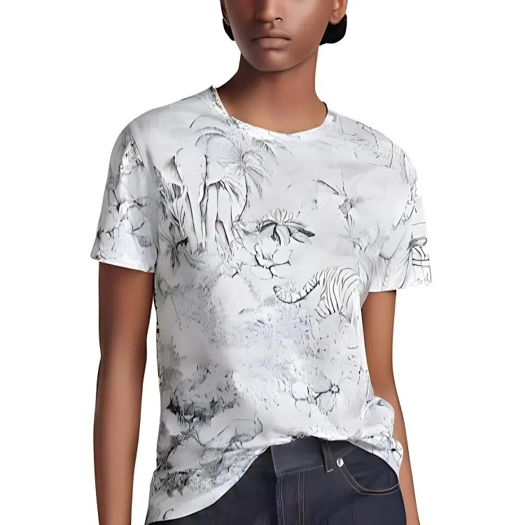 DIOR T-Shirts Women's White-2