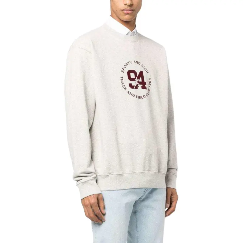 SPORTY & RICH Logo print Crew neck Sweatshirt-4
