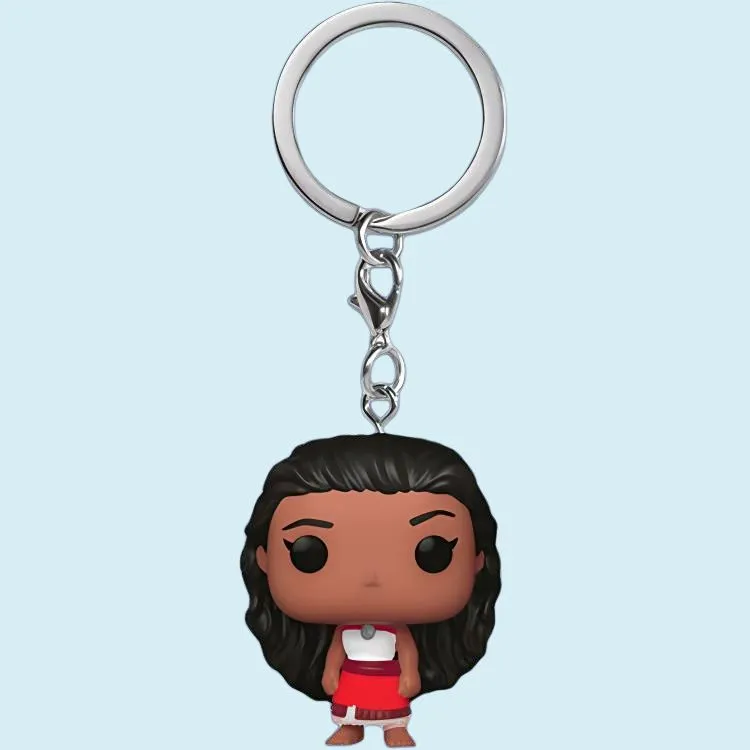 Funko Moana POP! Ocean Encounter 2 Moana Keychain Wearing A Red Dress Chibi Figures-2
