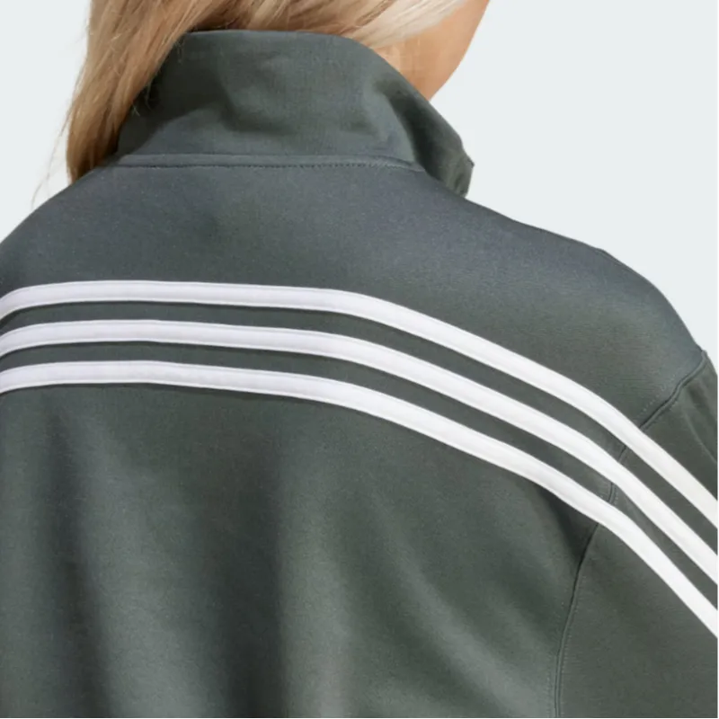 Adidas Iconic Wrapping Track Jacket Sweatshirt Women's Green-4