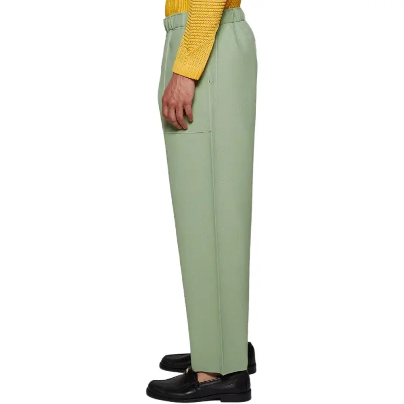 Homme Plissé Issey Miyake Inlaid Elasticated waist Trousers-4