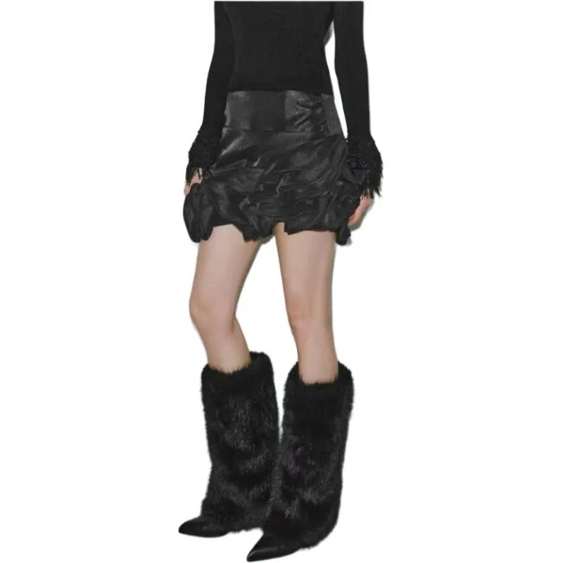 URBAN REVIVO Casual Short Skirts Women's-4