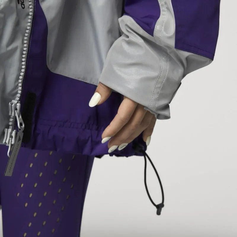 Adidas Stella Mc Jackets Coats Women's Dark Silver Gray/Light Cyan Gray/Collegiate Purple-5