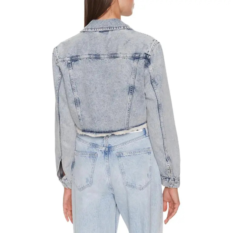 CALVIN KLEIN Denim Jacket Women's Light Blue-4