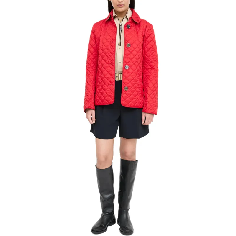 Burberry Puffer Jacket Women's Red-1