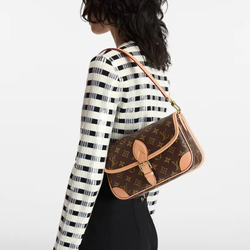 LOUIS VUITTON Diane Satchel Monogram Brown/Beige/Multi-9