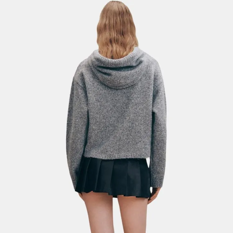URBAN REVIVO Knitwear Women's Medium Gray Heather Gray-2
