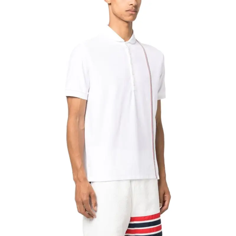 THOM BROWNE Jersey Short Sleeved Collection Polo Shirt-3