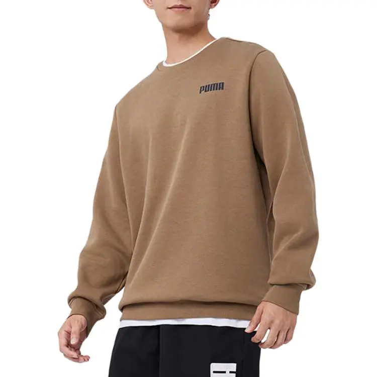 PUMA SS24 ESS CREW SWEAT FL Sweatshirt Men's Chocolate Bean-2
