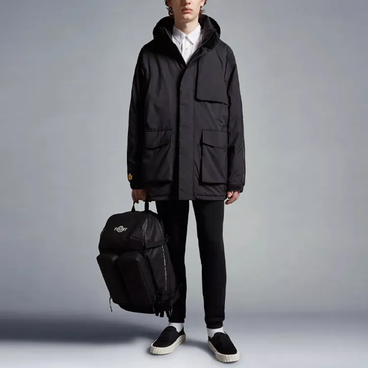 Fragment Design X Moncler GENIUS X Fujiwara Hiroshi FRGMT Casual Pants Unisex Black-3