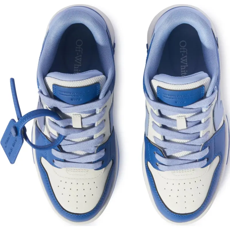 OFF WHITE Out Of Office Low Top Kids' Skateboarding Shoes Blue Kids'-4