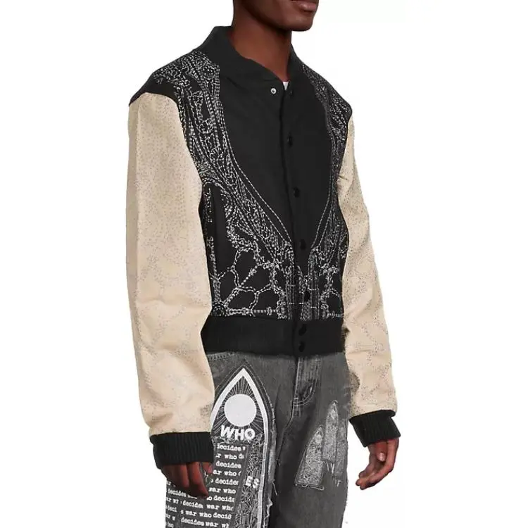 Who Decides War Notre Dame Varsity Jacket-3