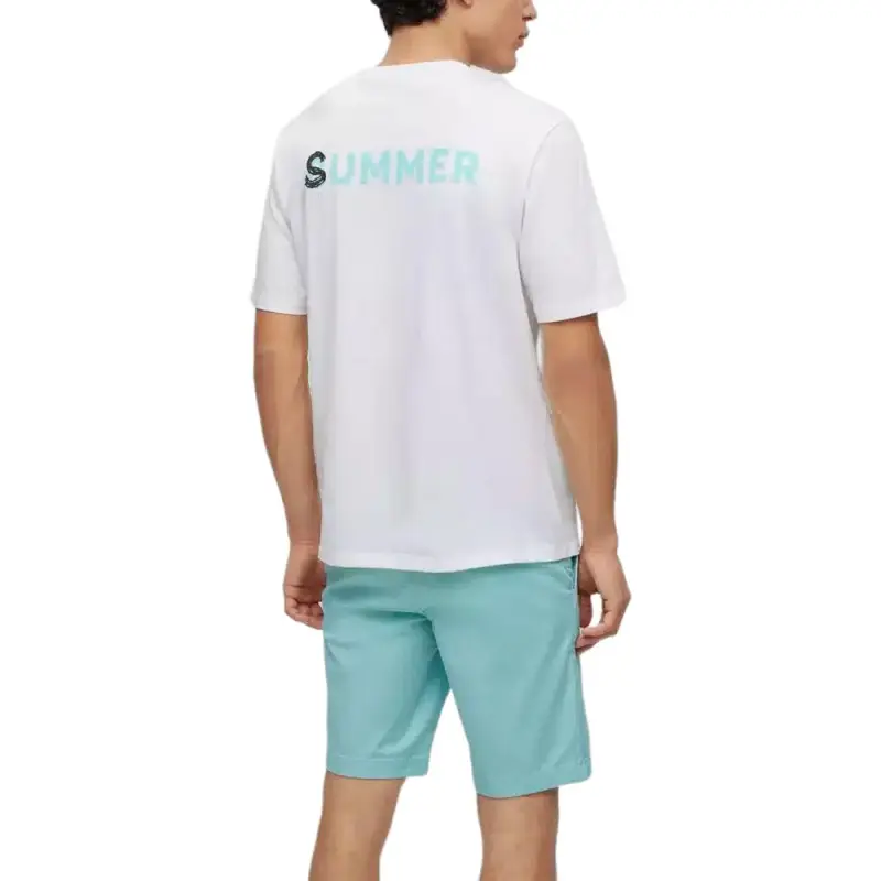 HUGO BOSS Short Sleeved T Shirts Men's White-3
