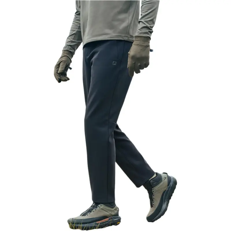 FILA Knitted Sports Pants Men's Pitch Black-4