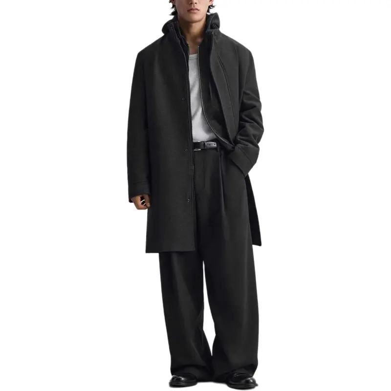 ZARA Coats Men Gray-1