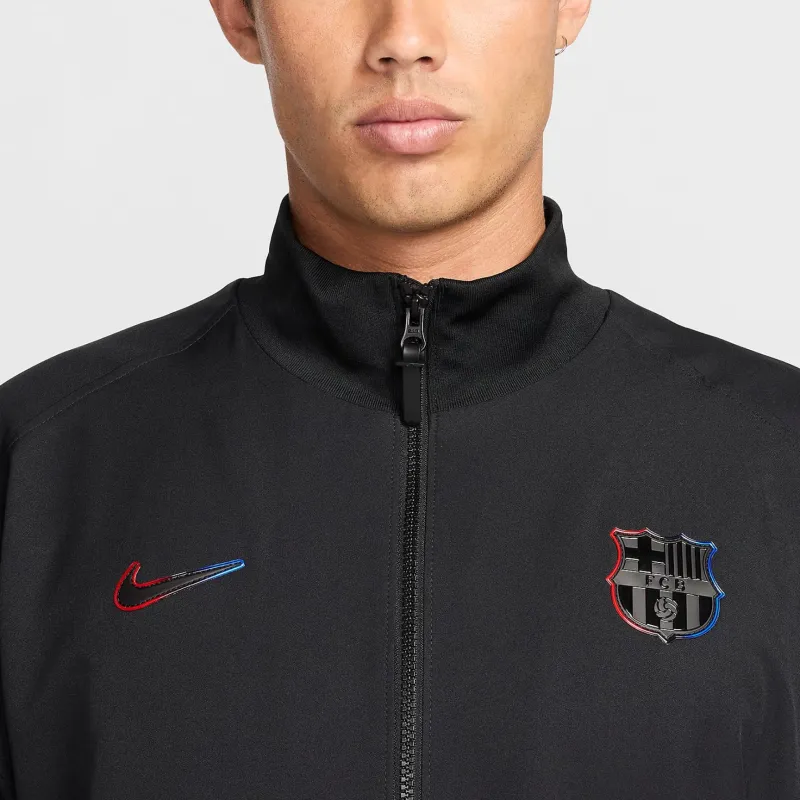 Nike FCDri Fit FW24 Barcelona Strike Away Jacket Men's Black/Black-3