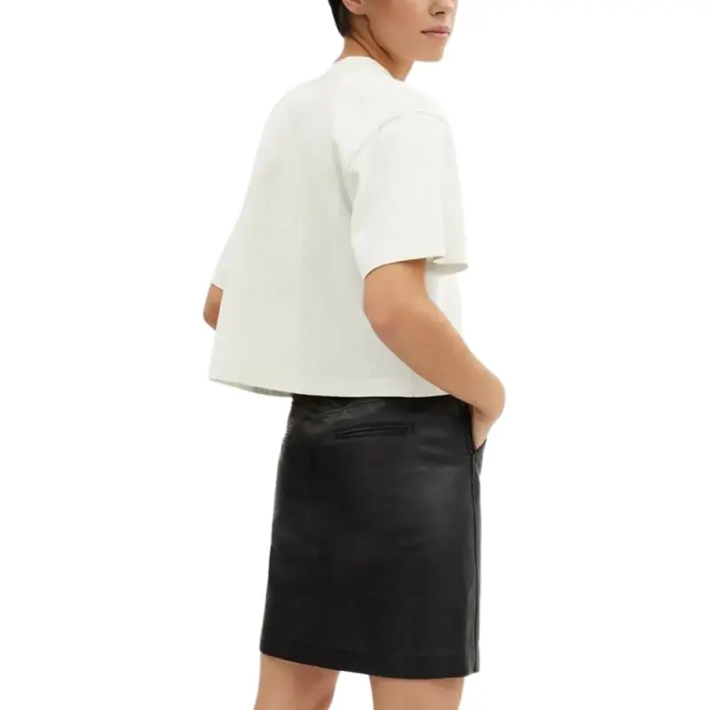COACH SS24 Drop Shoulder Sleeve T Shirt Women's Cream-2
